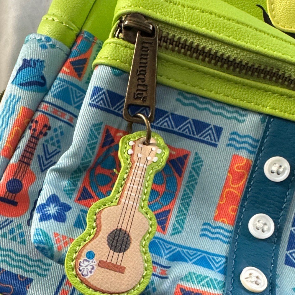 Loungefly Green and Blue Turtle Backpack - Picture 2 of 5
